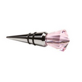 Pink Diamond Glass Bottle Stoppers